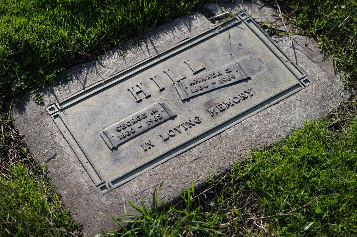 This grave marker was losing one of the names, others were cracked and bent from heavy equipment. Richard Carsel, secretary for San Luis Obispo Ministerial Association and attorney is unhappy with maintenance at the Los Osos Valley Memorial Park. He has officiated over services at the cemetery and he has seen a deterioration in the upkeep since the ownership changed.