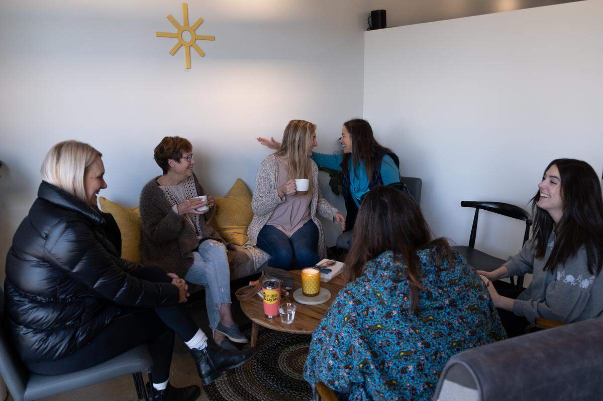 Patrons enjoy Greenhouse Coffee Co. in Arroyo Grande on Jan. 21, 2023.