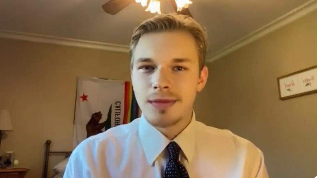 John Drake, 20, is the youngest candidate running for governor in the Gavin Newsom recall election. He’s a Cal Poly student living in Ventura.