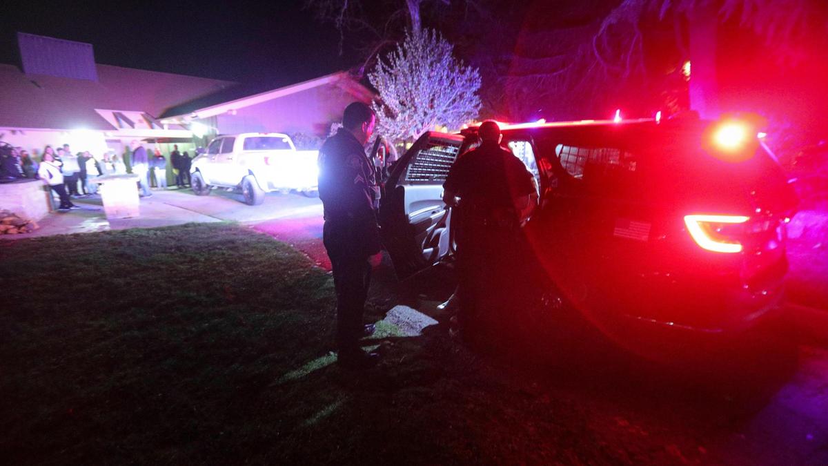 Atascadero first responders and students from the Atascadero High School theater department took part in the Lighthouse Atascadero Reality Tour, a dramatic presentation of the consequences of drug use, at the Atascadero Lake Pavilion on Feb. 24, 2025.