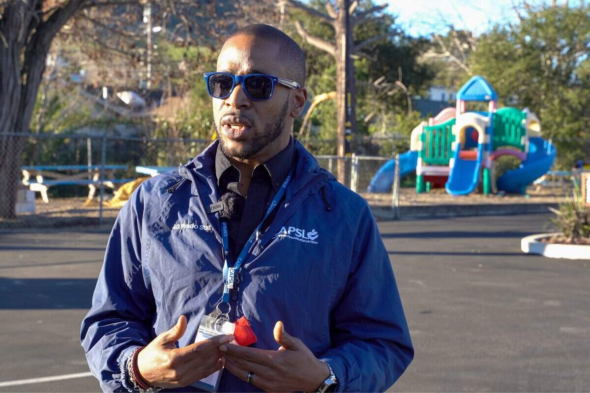 CAPSLO program supervisor Sam Neal runs the nonprofit's new community safe parking site on Friday, Jan. 16, 2026. The program hosts 12 people and their vehicles each night between 7 a.m. and 7 p.m. at a set of parking sites across San Luis Obispo that rotate each month.