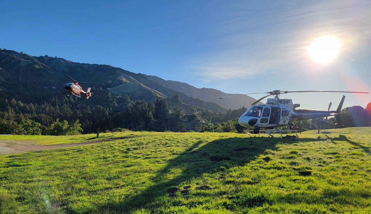 An Atascadero 19-year-old man was rescued by a CHP helicopter after he fell 250 feet off a cliff while hiking in the Ventana wilderness.