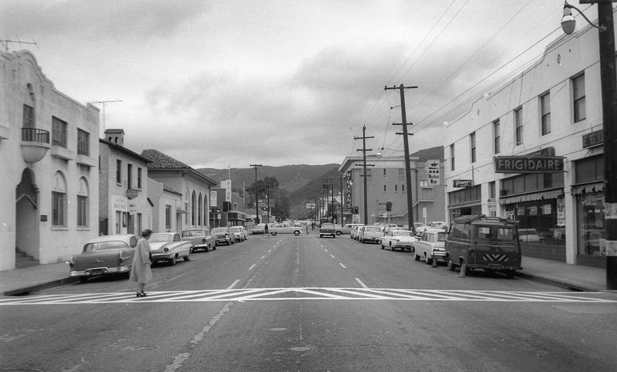 San Luis Obispo’s Marsh Street looking east from Garden March/April 1963