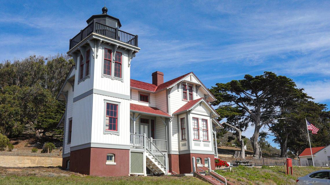 The Point San Luis lighthouse, seen on Oct. 18, 2022, was built in 1889 and the French-made Fresnel lens shot light out 20 miles. It was replaced in the 1970s with an automated light station.