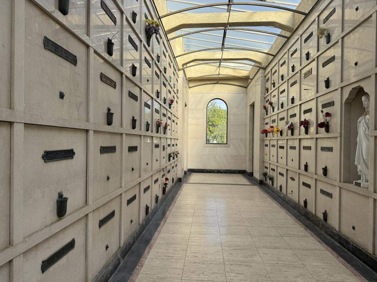 Inside the mausoleum at Old Mission Cemetery in San Luis Obispo, seen here on Oct. 25, 2025.