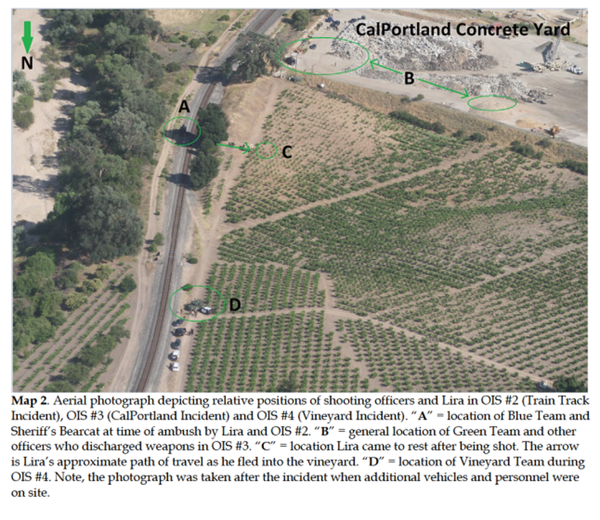 A screenshot from the San Luis Obispo County Sheriff’s Office report on the June 2020 officer killing of Mason Lira.