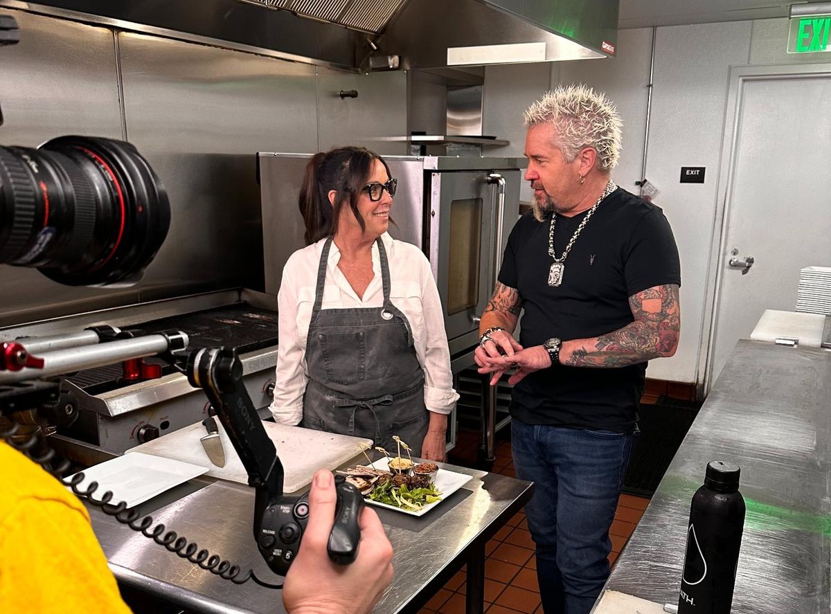 A behind-the-scenes look from when celebrity chef Guy Fieri visited Taste! Craft Eatery in San Luis Obispo. The restaurant was featured in the Sept. 6, 2024, episode of “Diners, Drive-ins and Dives.”