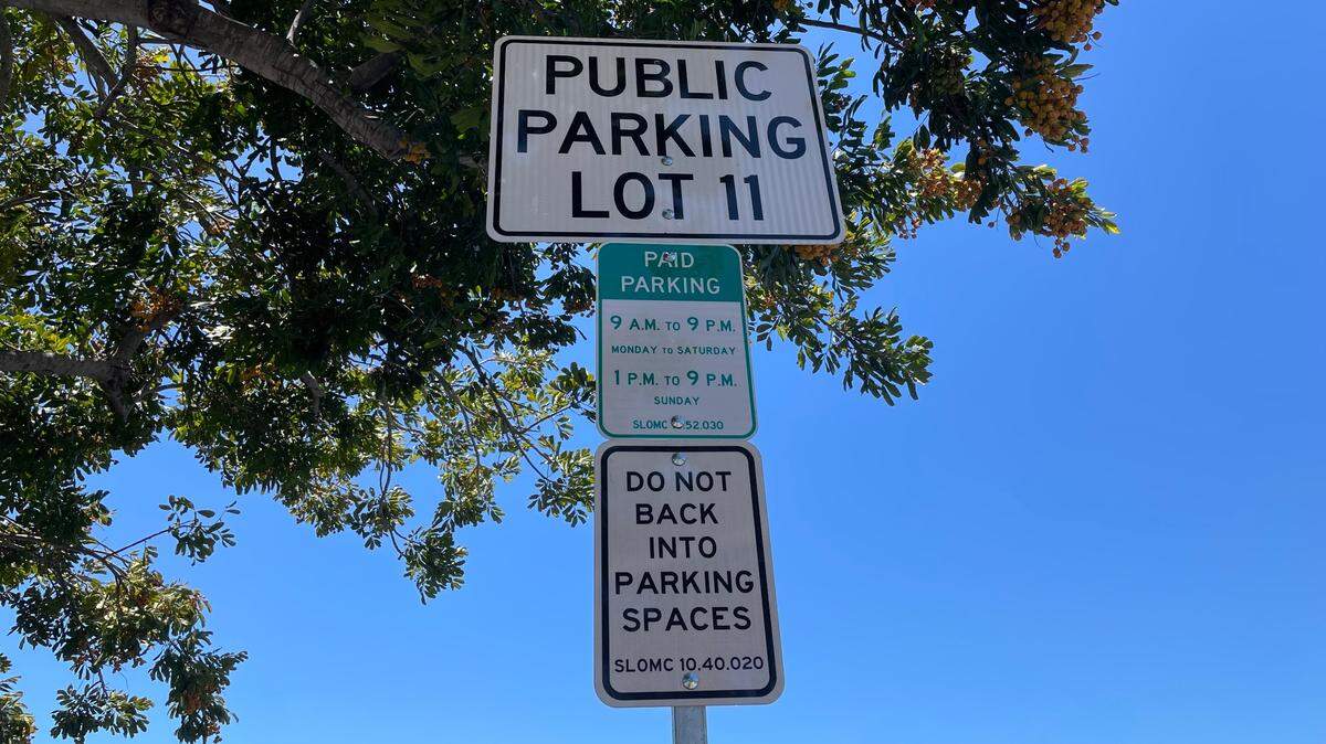 The new public parking lot at 1166 Higuera St. in downtown San Luis Obispo features 45 parking spaces, including two ADA-accessible spots.
