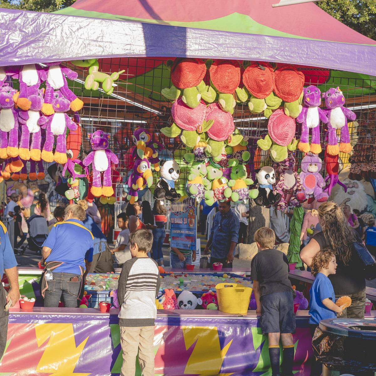 Children play carnival games at Solvang Fall Festival in 2019. The first fall festival is coming to Atascadero in November 2021.