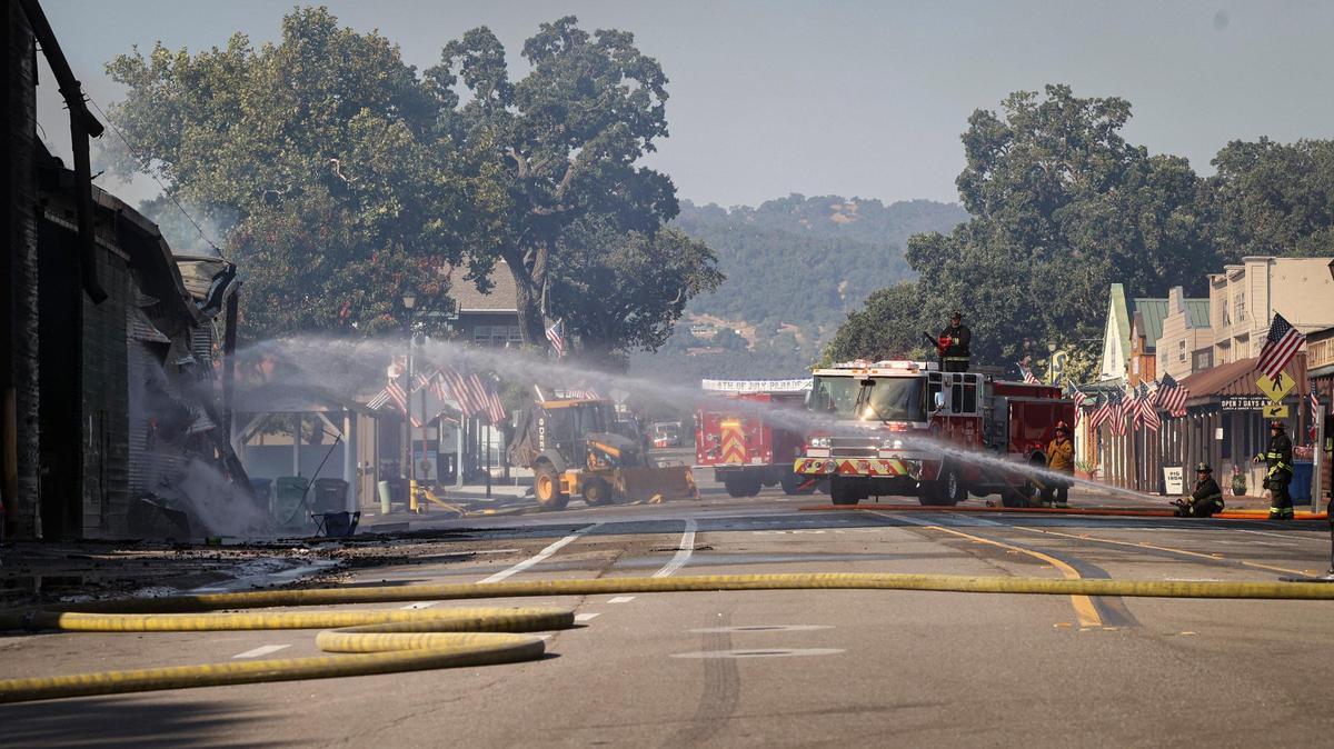 Firefighters from San Luis Obispo to Paso Robles were called to a two-alarm commercial fire at Templeton Feed and Grain. Fire broke out in the late evening of Independence Day. They were battling flames on the morning of July 5, 2025.