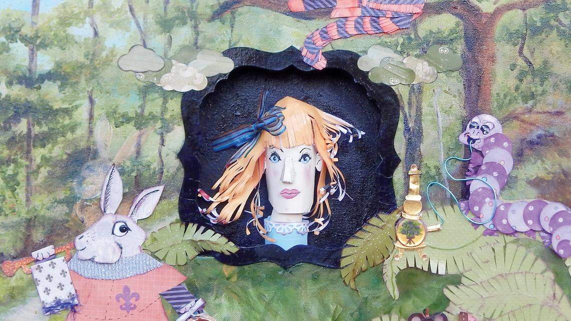 Tish Rogers' works are on display this month at the Cambria Library.