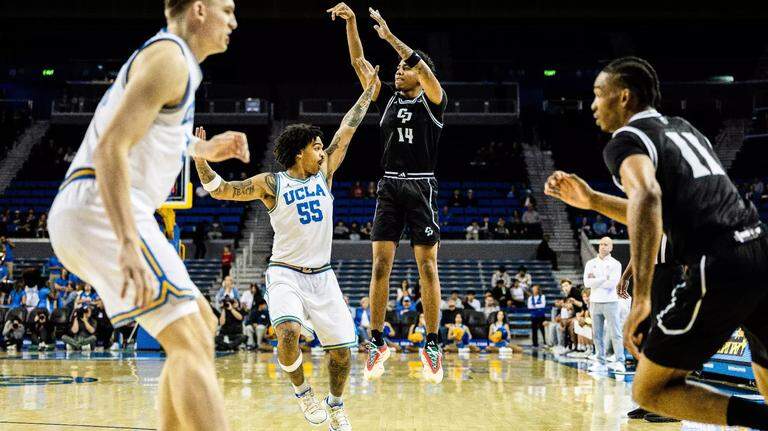 Cal Poly gives up halftime lead over UCLA as Bruins pull away for 108-87 win