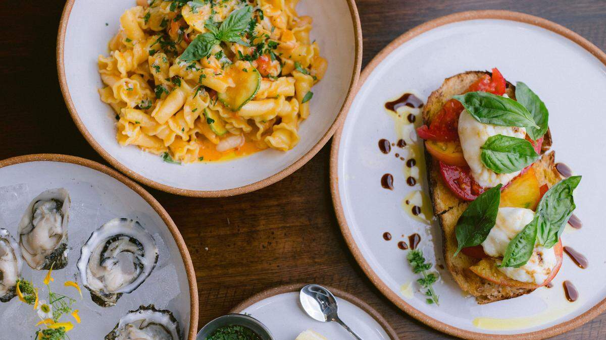 Some of the seasonal offerings on the menu at Grace & Rose, a new farm-to-table eatery in Paso Robles.