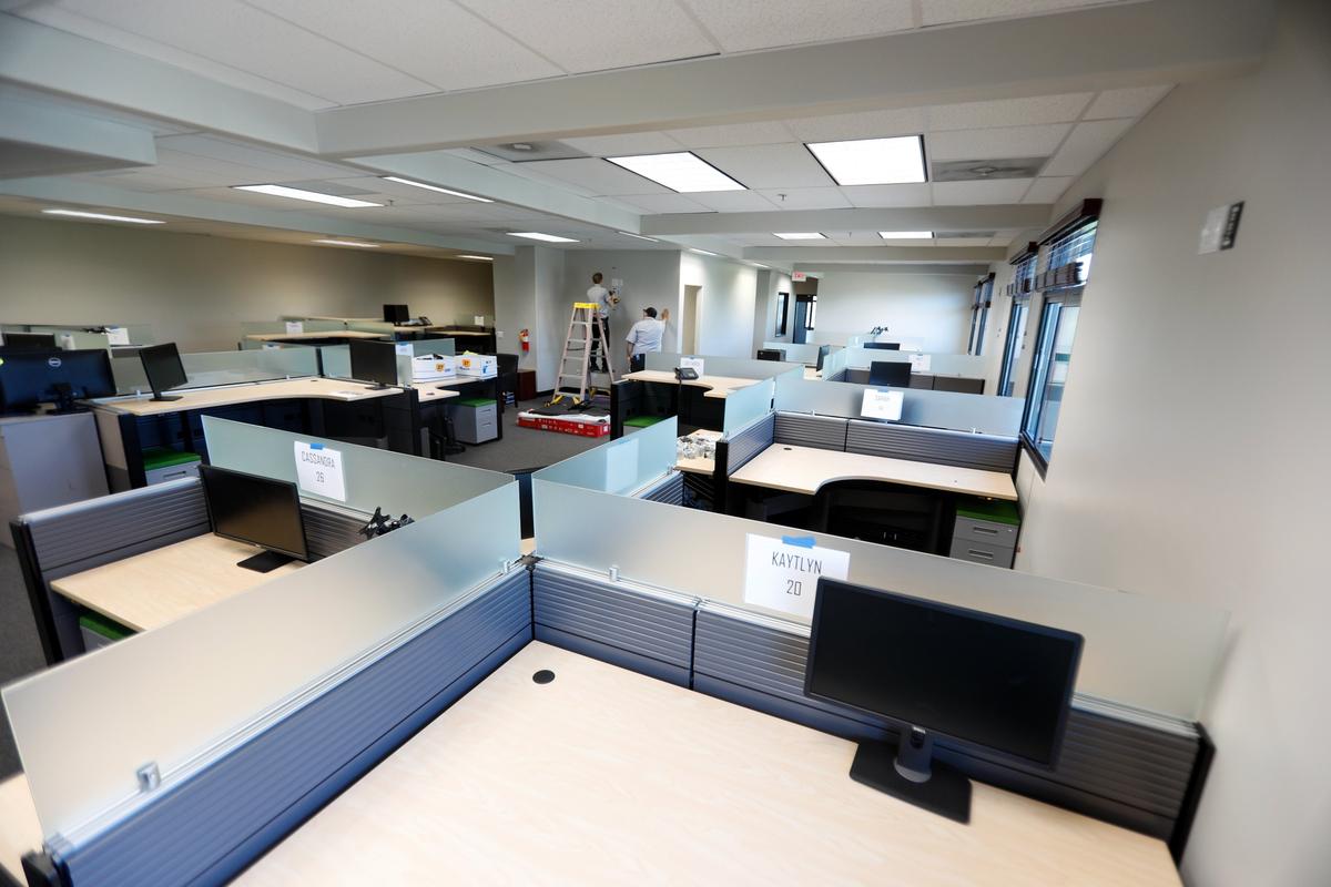 The Tribune’s new office being set up. David Middlecamp 4-10-2019
