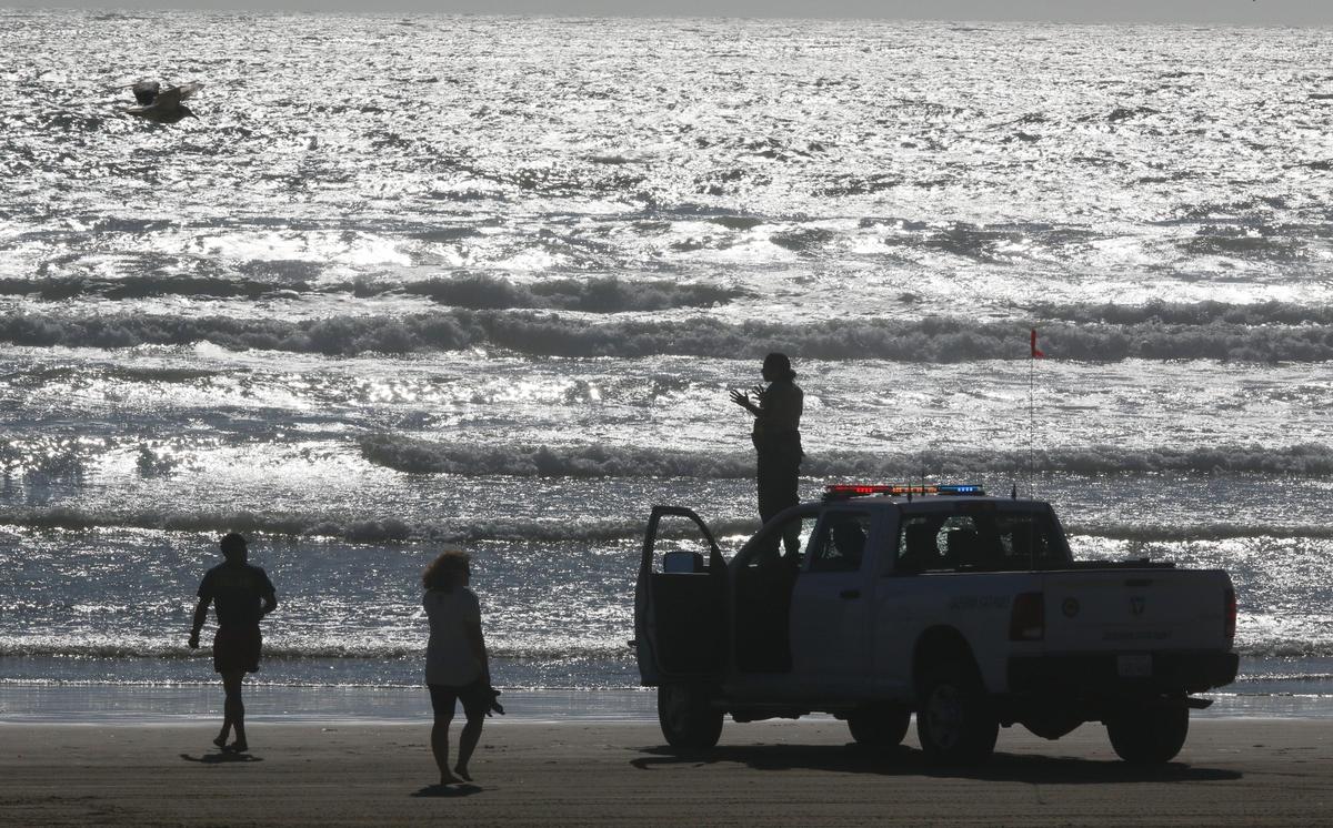 Rangers and lifeguards were called to a report of a swimmer in distress at Oceano Dunes SRVA in July 2019. A swimmer came ashore, but they remained onsite for a time to make sure there was no one else in danger.