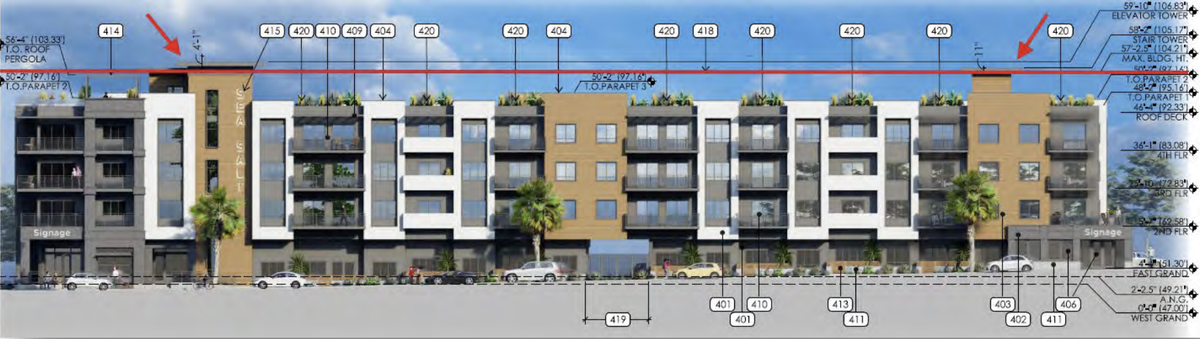 “Sea Salt,” a 58-unit condo development with seven hotel rooms and two commercial spaces, was approved by the Grover Beach Planning Commission on Tuesday, June 2, 2026.