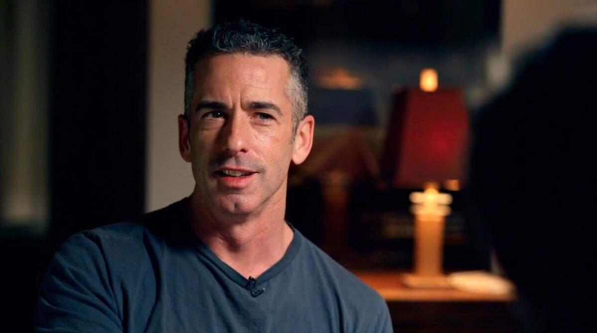 Author Dan Savage appears in a scene from the documentary “Monogamish.” 