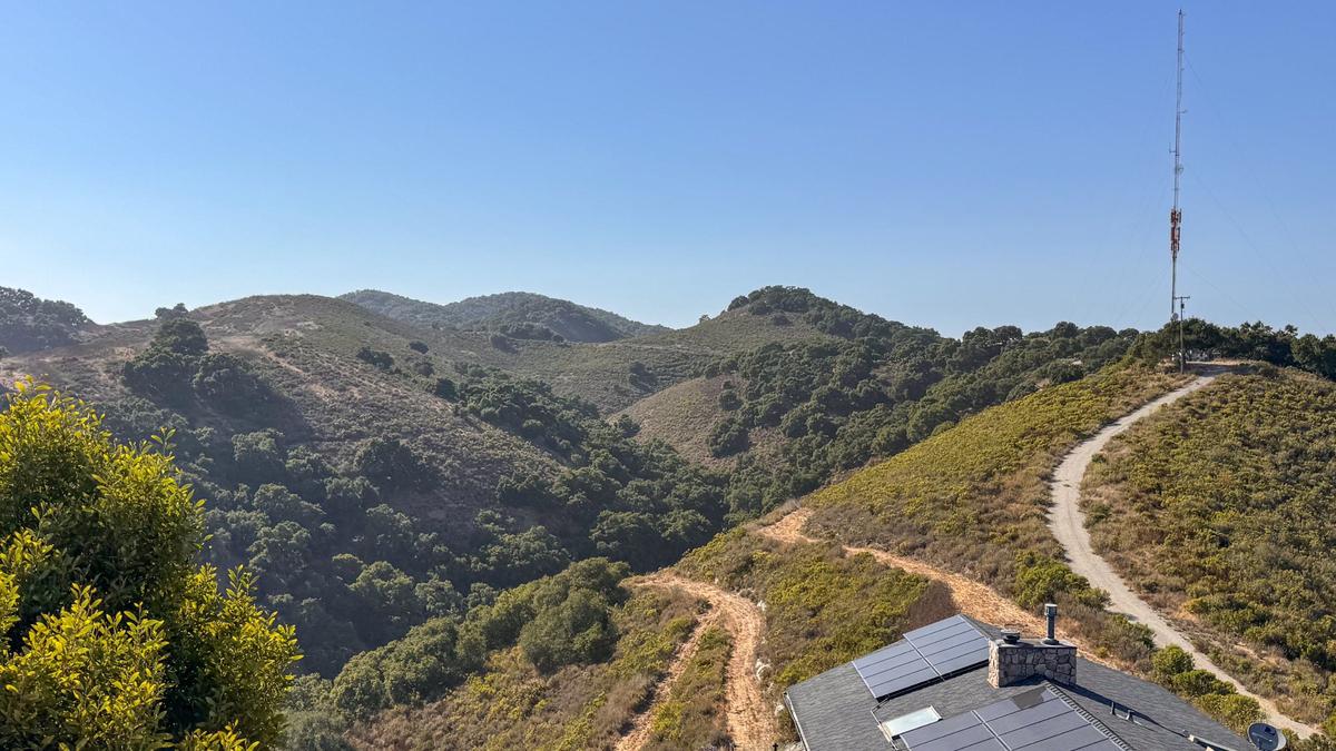 A view of the parcel owned by Rémi Arnaud and Rita Turkowski neighboring Longview Avenue in Pismo Heights. The couple has hopes of building their dream home of the land over looking the hills and sea, but are opposed by their neighbors, who have environmental and aesthetic concerns with the project.