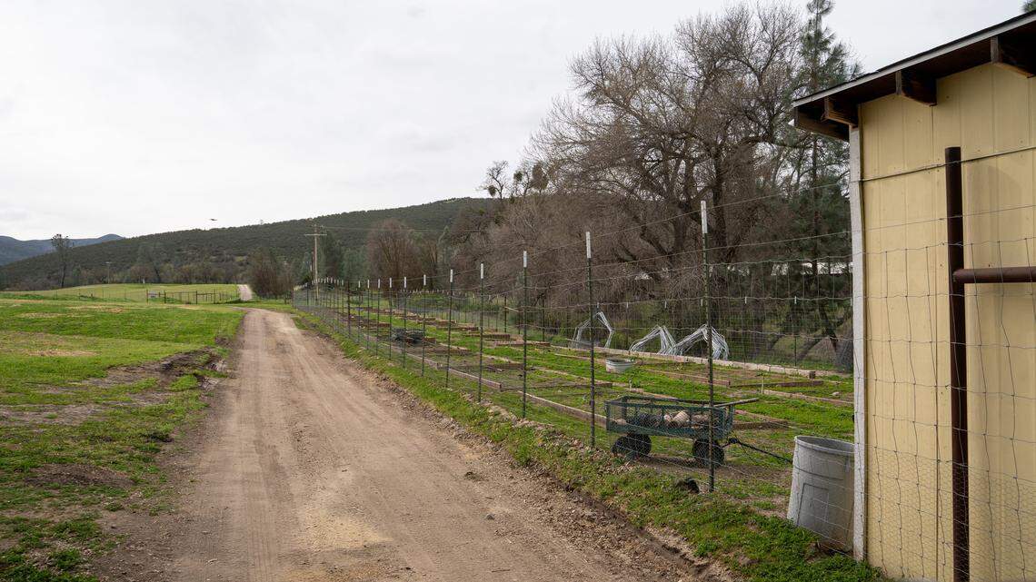 Creston Manor, a 577-acre property on Calf Canyon Road, is up for sale for around $7 million, pictured here Monday, Feb. 9, 2026. The property was once owned by “Jeopardy!” host Alex Trebek and includes 22 acres of vineyard vines, farm land and several residences.