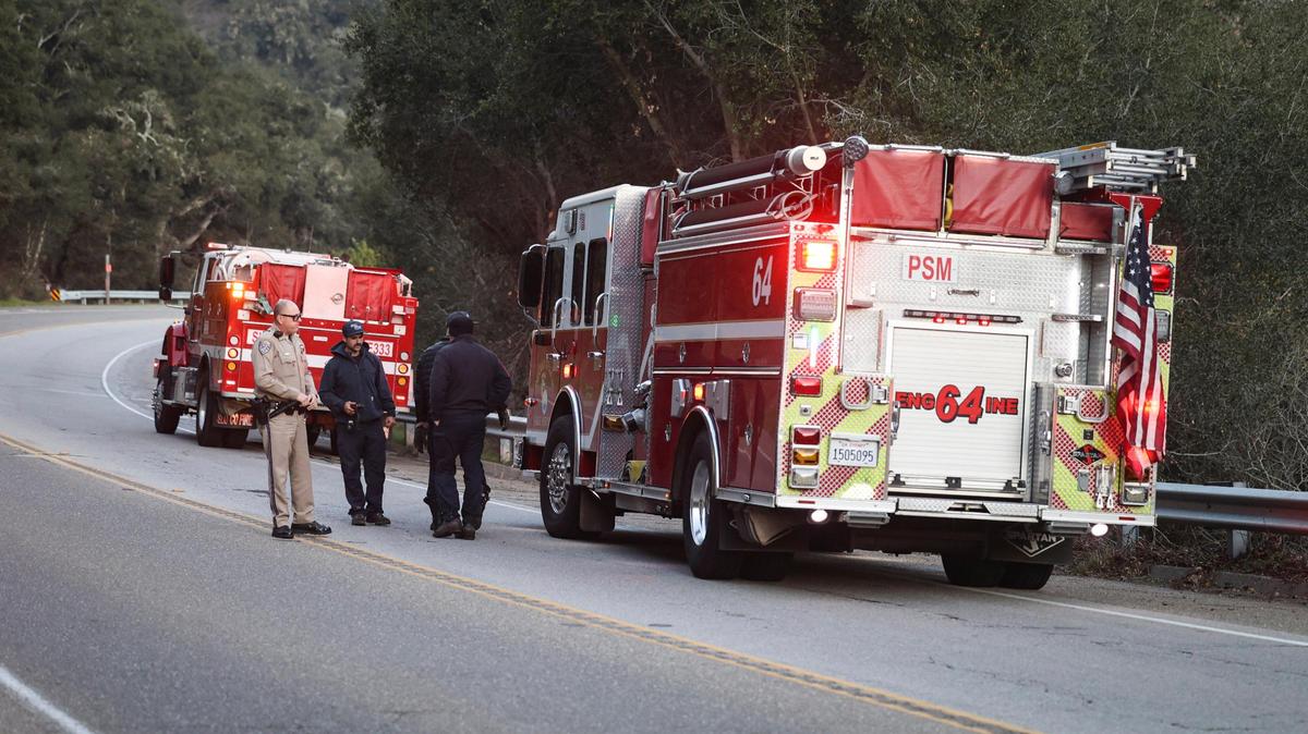 Cal Fire and CHP units responded to a spot fire on Price Canyon near an encampment on the morning of Jan 21, 2025.