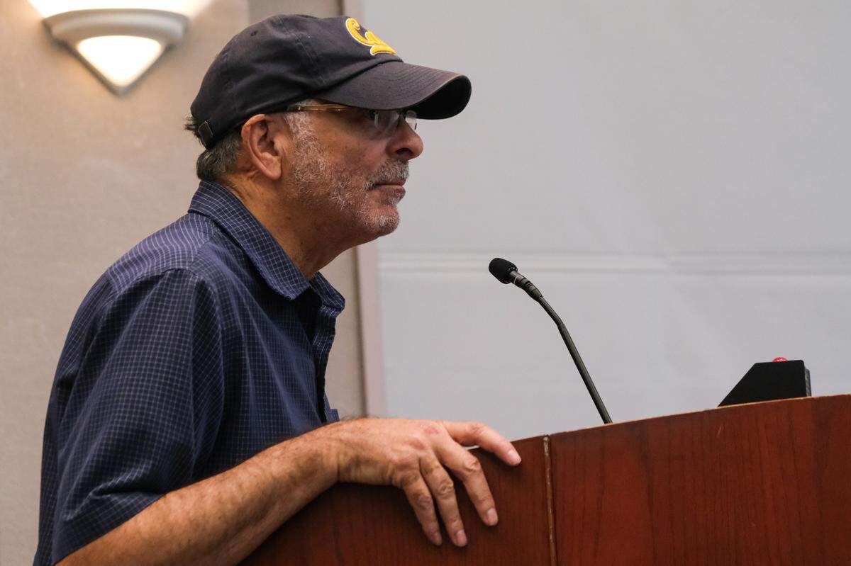 Templeton resident and North County Republican Party District 1 chair Gary Lehrer speaks at a Paso Robles City Council meeting on Election night on Nov. 5, 2024.