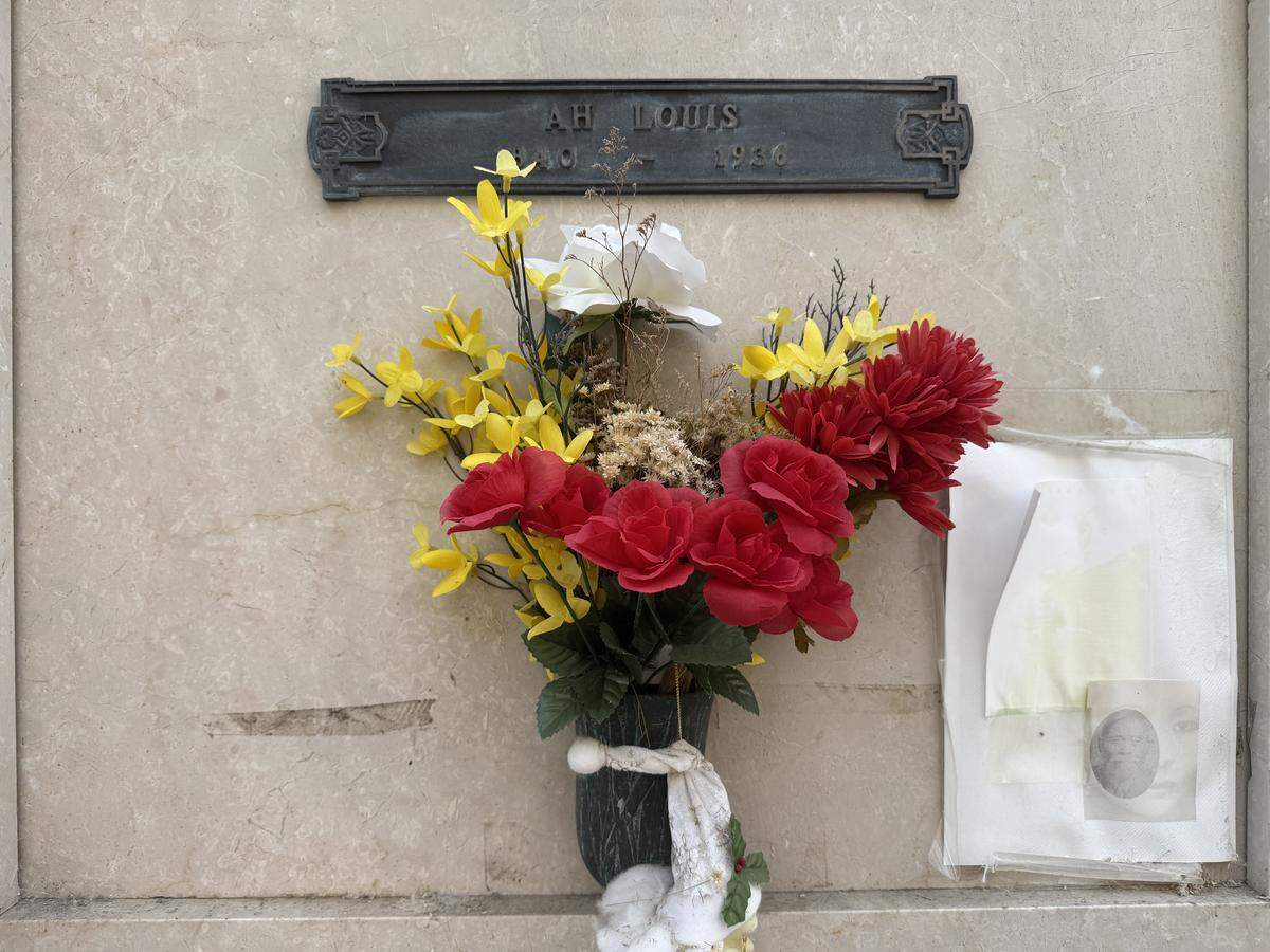 Ah Louis’ remains reside in the mausoleum at Old Mission Cemetery in San Luis Obispo.