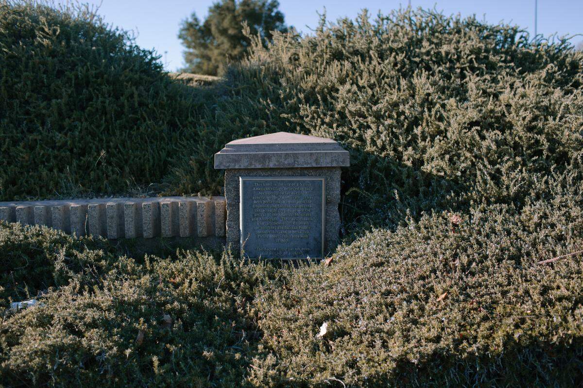 A Walmart parking lot surrounds what remains of an Indigenous burial site, a monument to a past that Paso Robles still struggles to reckon with.