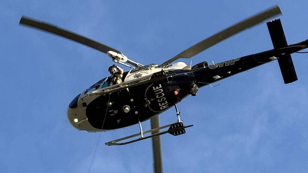 One person was airlifted via helicopter after falling near Lopez Lake’s water treatment plant on May 25, 2026.