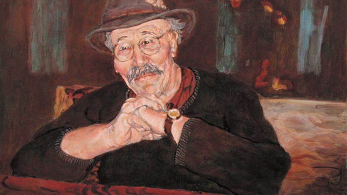 A self-portrait by Don Wallis.