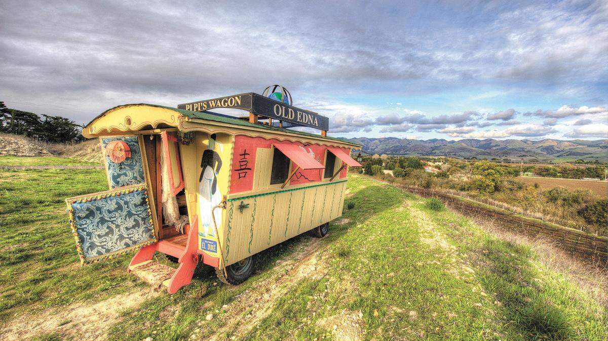 A gypsy wagon designed by Torrence.