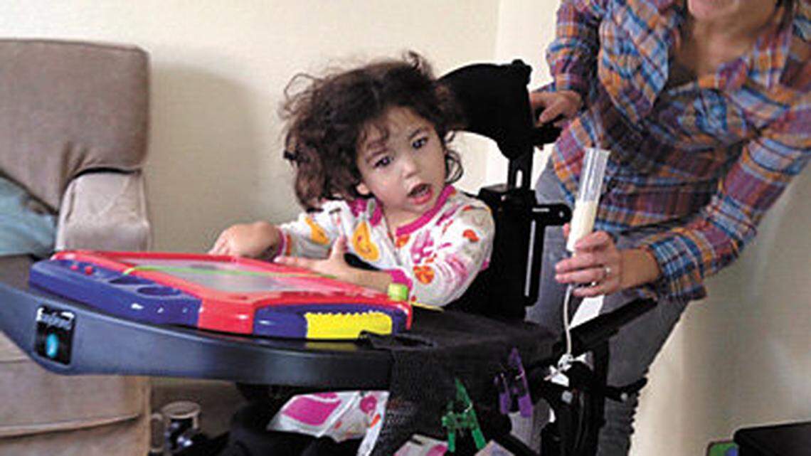 Sofia Blunt, 2, with her mother, Jennifer Blunt of San Luis Obispo.