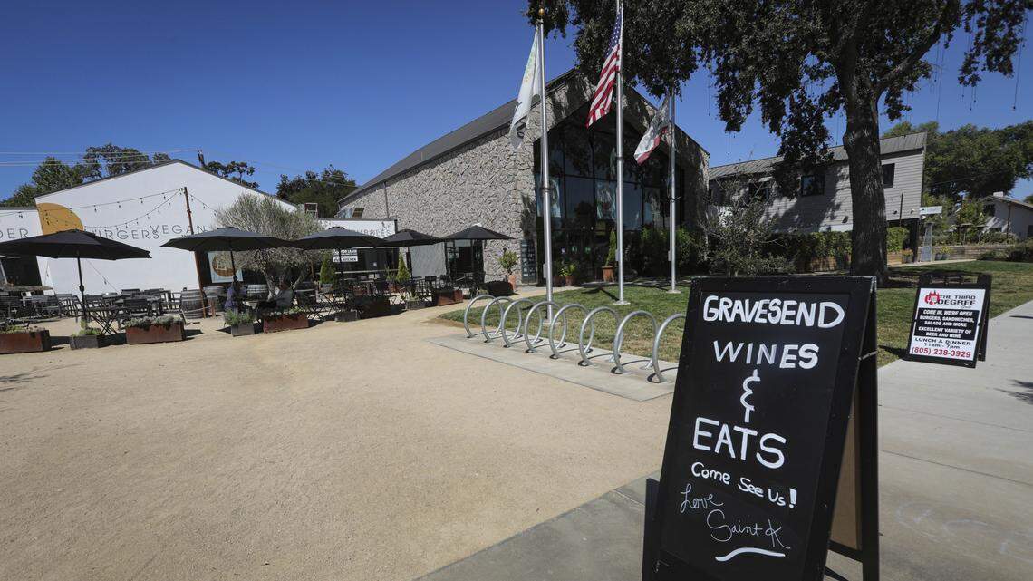 Gravesend Wine Merchant & Eatery is on Spring St. in Paso Robles seen here on Aug. 19, 2025.