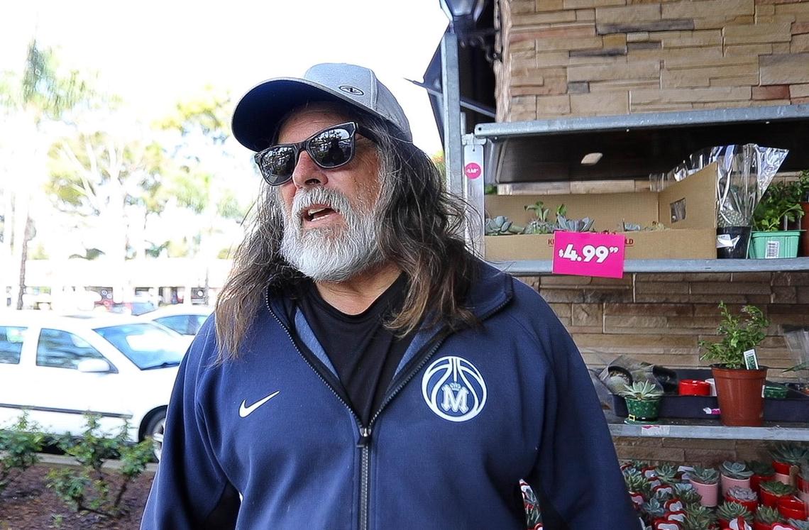 David Bartholomew laments the closing of the 99 Cents Only Store in San Luis Obispo on April 5, 2024.