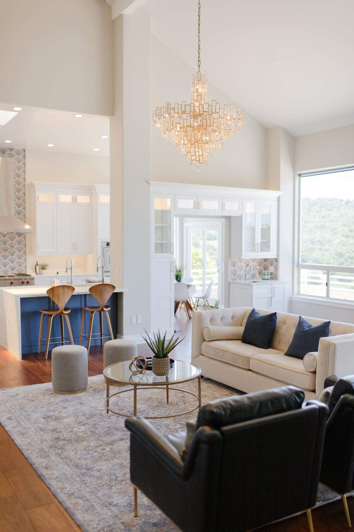 High ceilings and natural light influenced the bright, contemporary style of the remodel of Jovita and Alex Honor’s Arroyo Grande house.