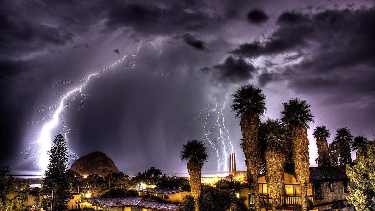 Morro Bay resident Steven Larson said he took this photo from his balcony about 1:30 a.m. He used a 30 second exposure and a 200 ISO shot in RAW. "I did my best to make it look dramatic, but realistic when I converted it to a jpeg. Other than that, it was just a lucky shot from my balcony," he said.