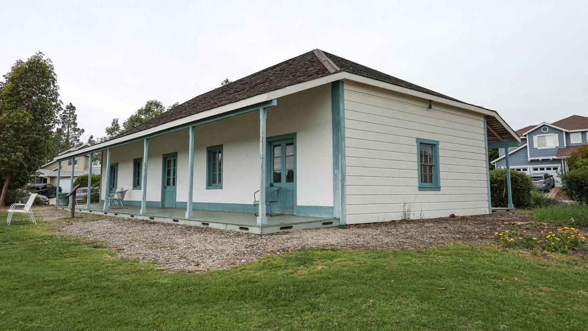 The city of San Luis Obispo, owns The Rodriguez Adobe, in The Arbors subdivision off Tank Farm Road. It underwent $290,000 in repairs in 2012. This photo is from April 14, 2025.