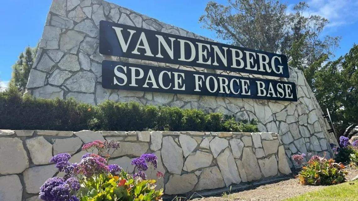 Vandenberg Space Force Base, with its main gate seen here in 2021, has released a request for information to determine interest in establishing a super heavy rocket launch site on the South Base.