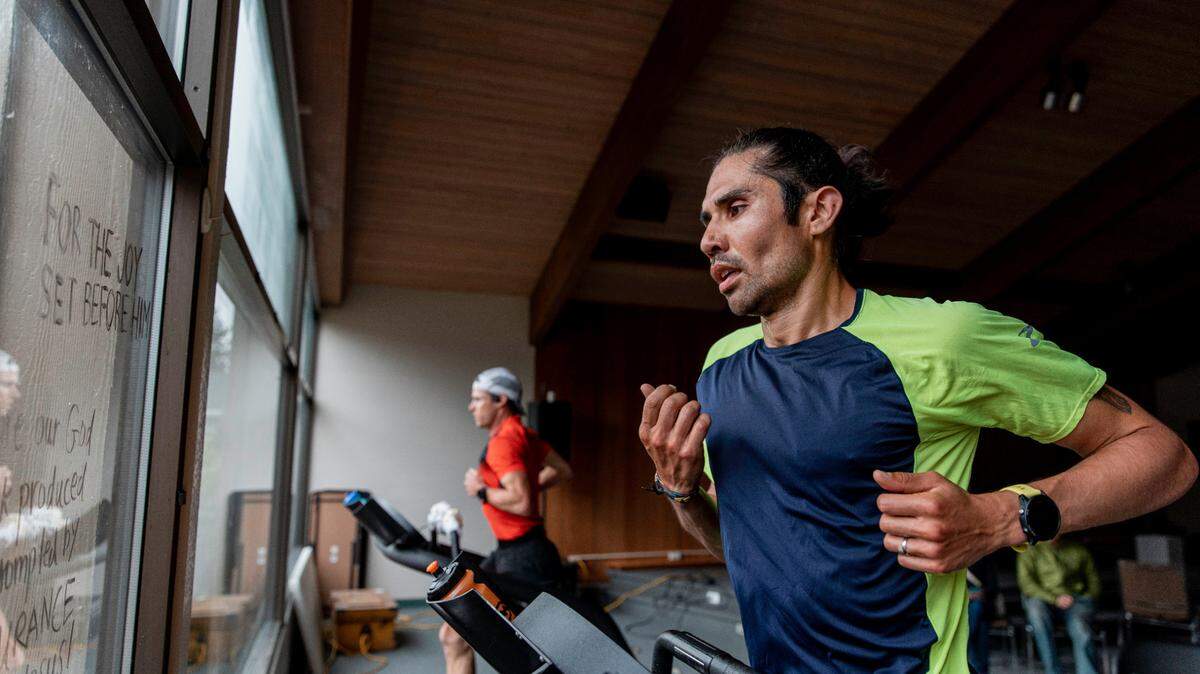 Cambria native Mario Mendoza set a new world record by running 62 miles on a treadmill on June 6, 2020, in Eugene, Oregon.