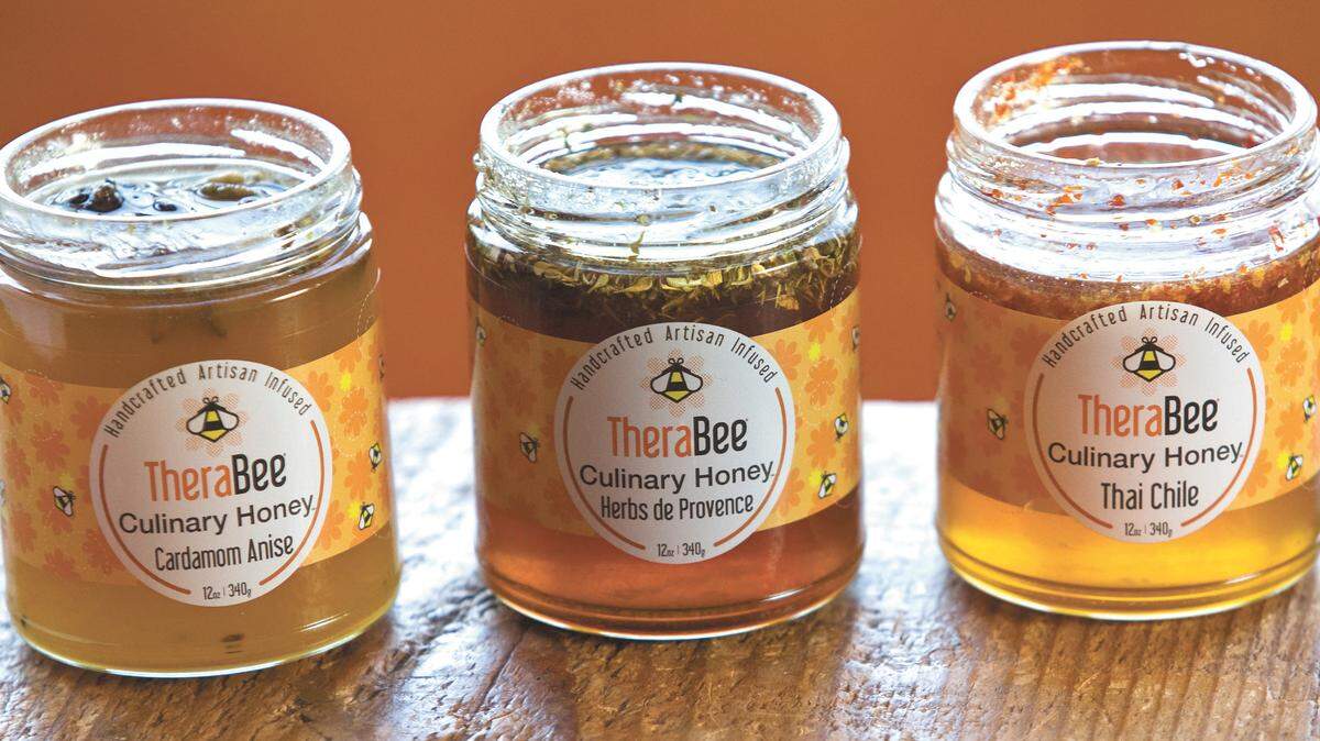 TheraBee Culinary Honey offers several creative flavors, including cardamom anise, herbs de Provence and Thai chile.