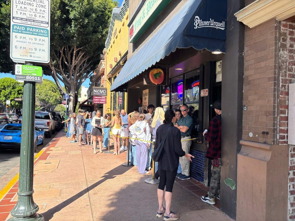 Cal Poly graduates and family visited the bars in downtown San Luis Obispo before the graduation ceremonies on June 14, 2025.