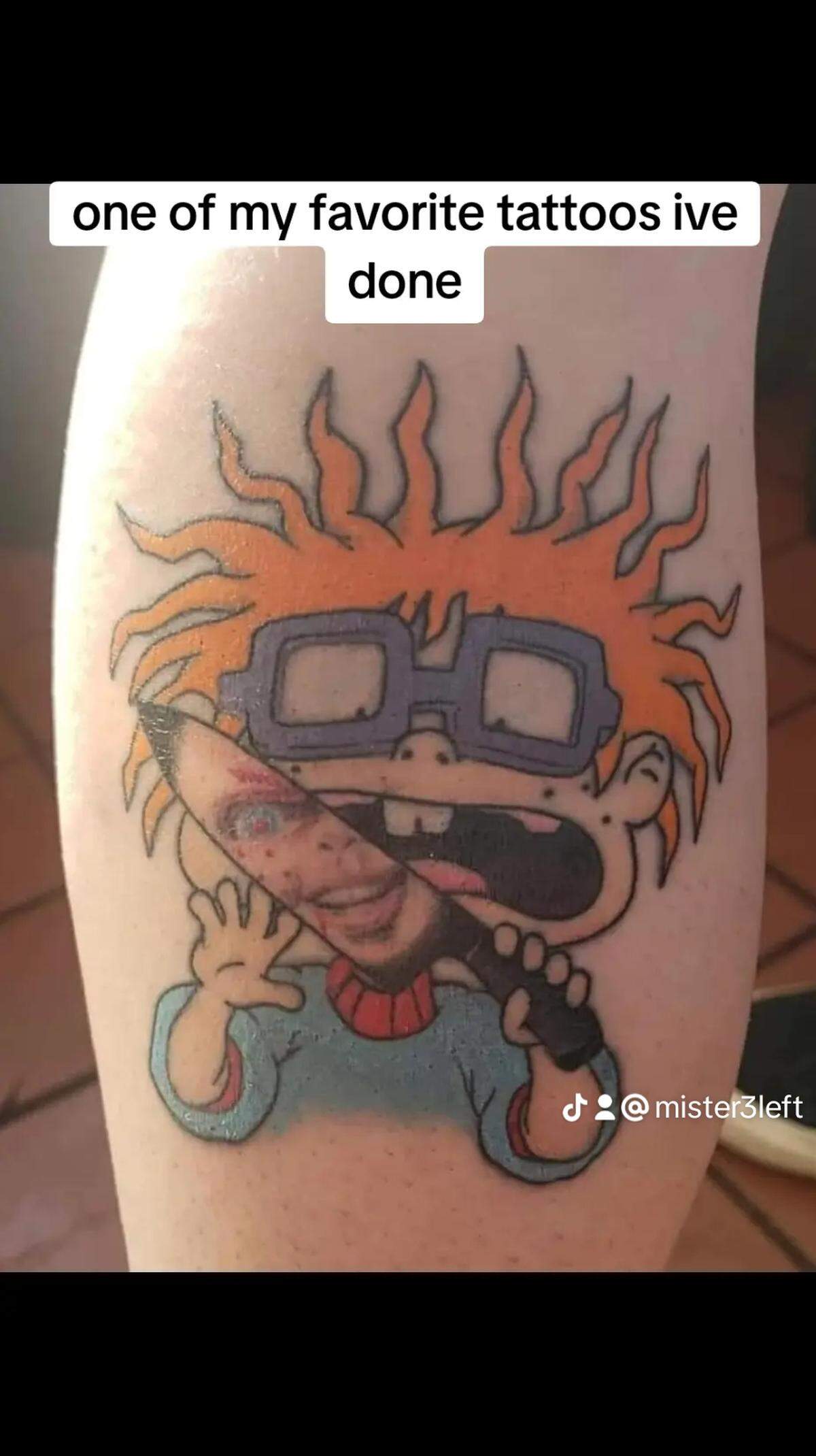 Tattooing artist Carlton Rodgers of Cambria says this image is one of his favorite creations.