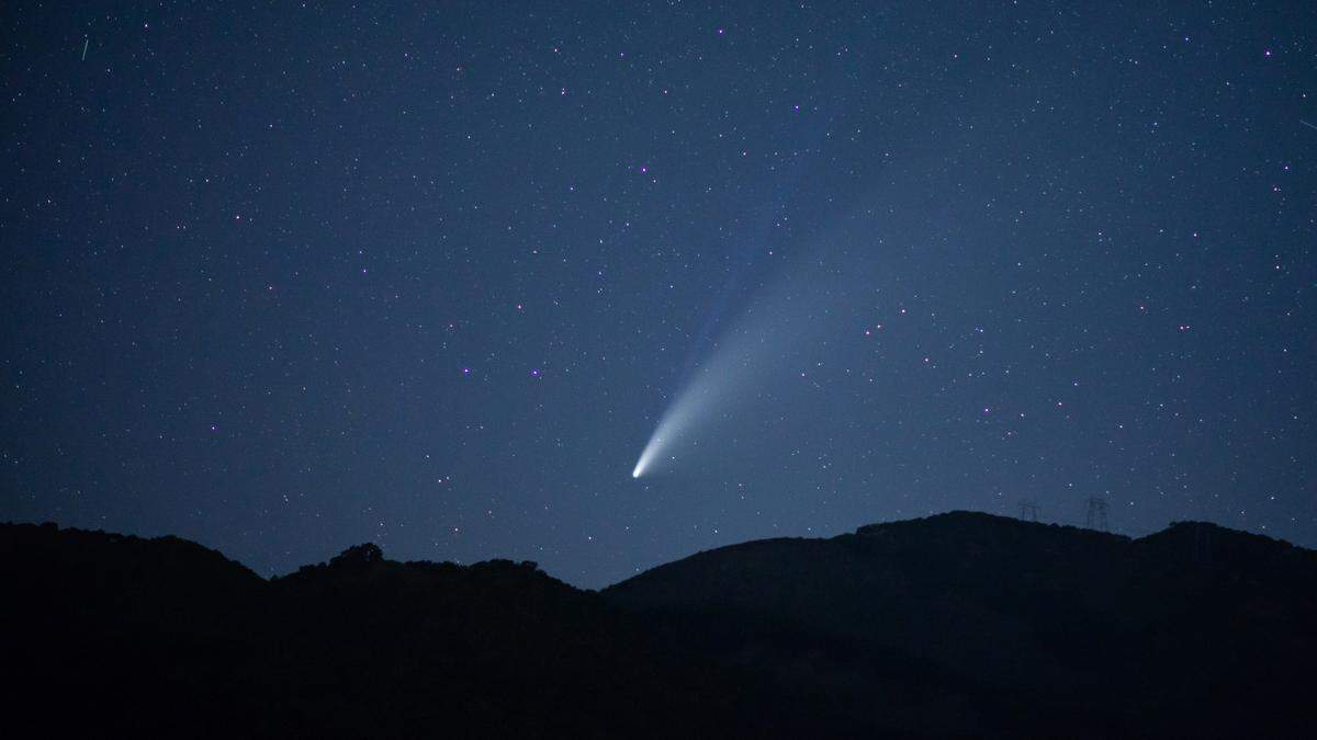 Theo Waitkus shot this photo of the NEOWISE comet in Avila Beach on July 17, 2020.