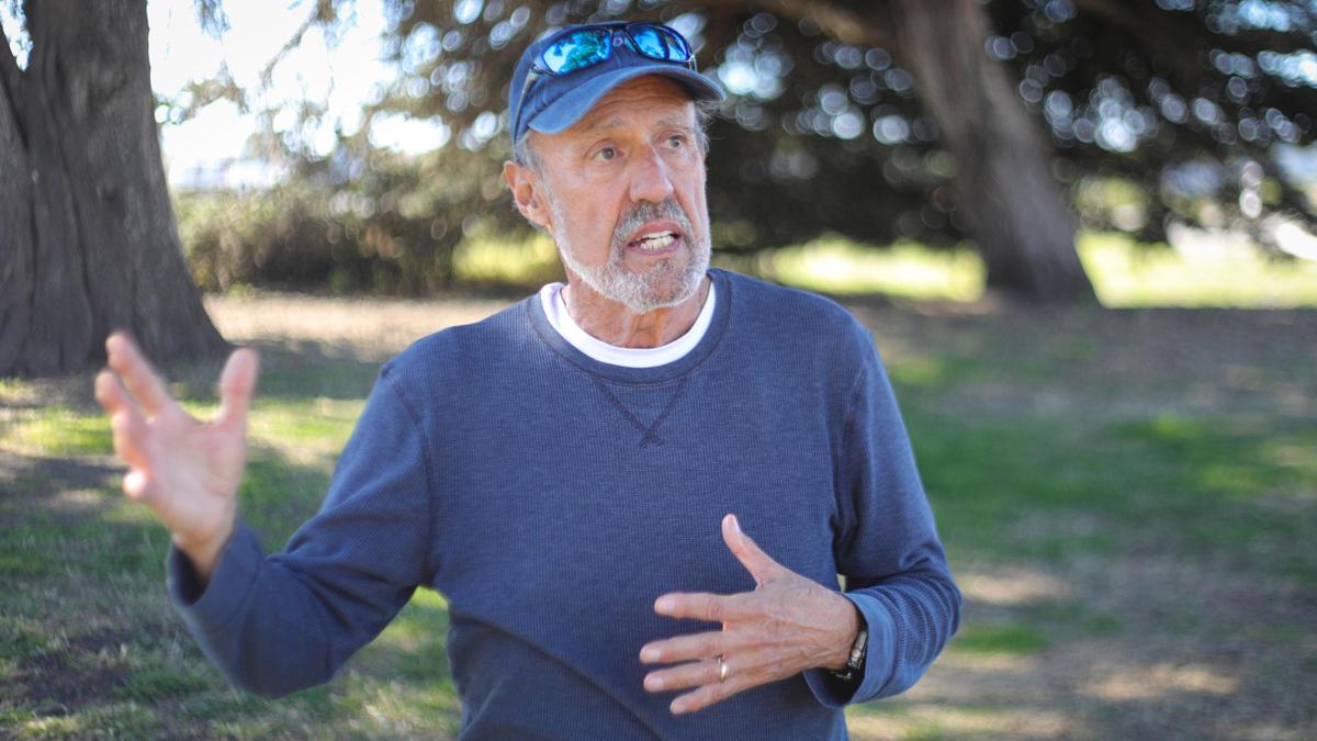 Los Osos resident Bob Kamm has hiked Valencia Peak 1,000 times. He’s seen here near the Montaña de Oro State Park trail on Jan. 23, 2025.