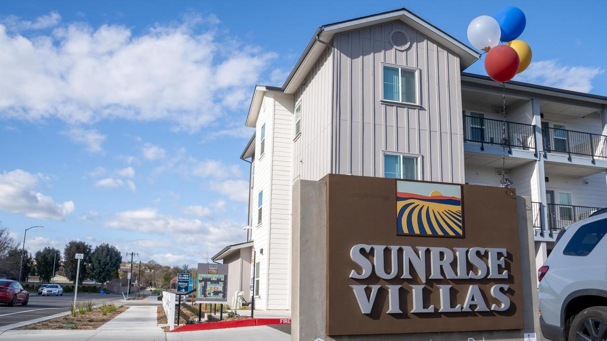 The Paso Robles Housing Authority celebrated the opening of Sunrise Villas, a 69-unit affordable housing project within the Viñedo development, Tuesday, March 18, 2025.