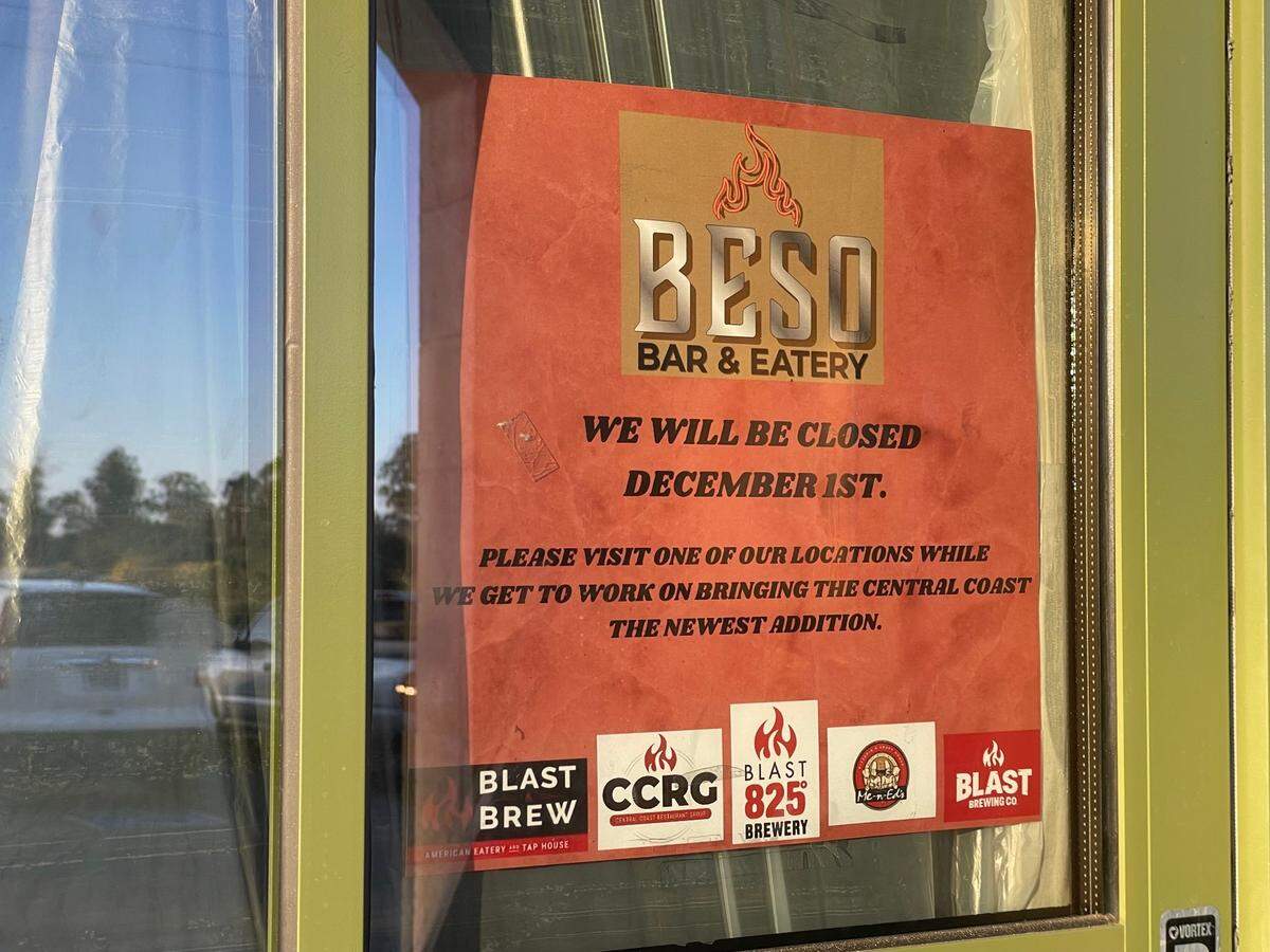 Willow&nbsp;— a combination market, deli and wine bar in Nipomo — has closed, according to a post on the business’s Facebook page. A sign on the door of the shuttered eatery teased a new restaurant owned by the Central Coast Restaurant Group. 