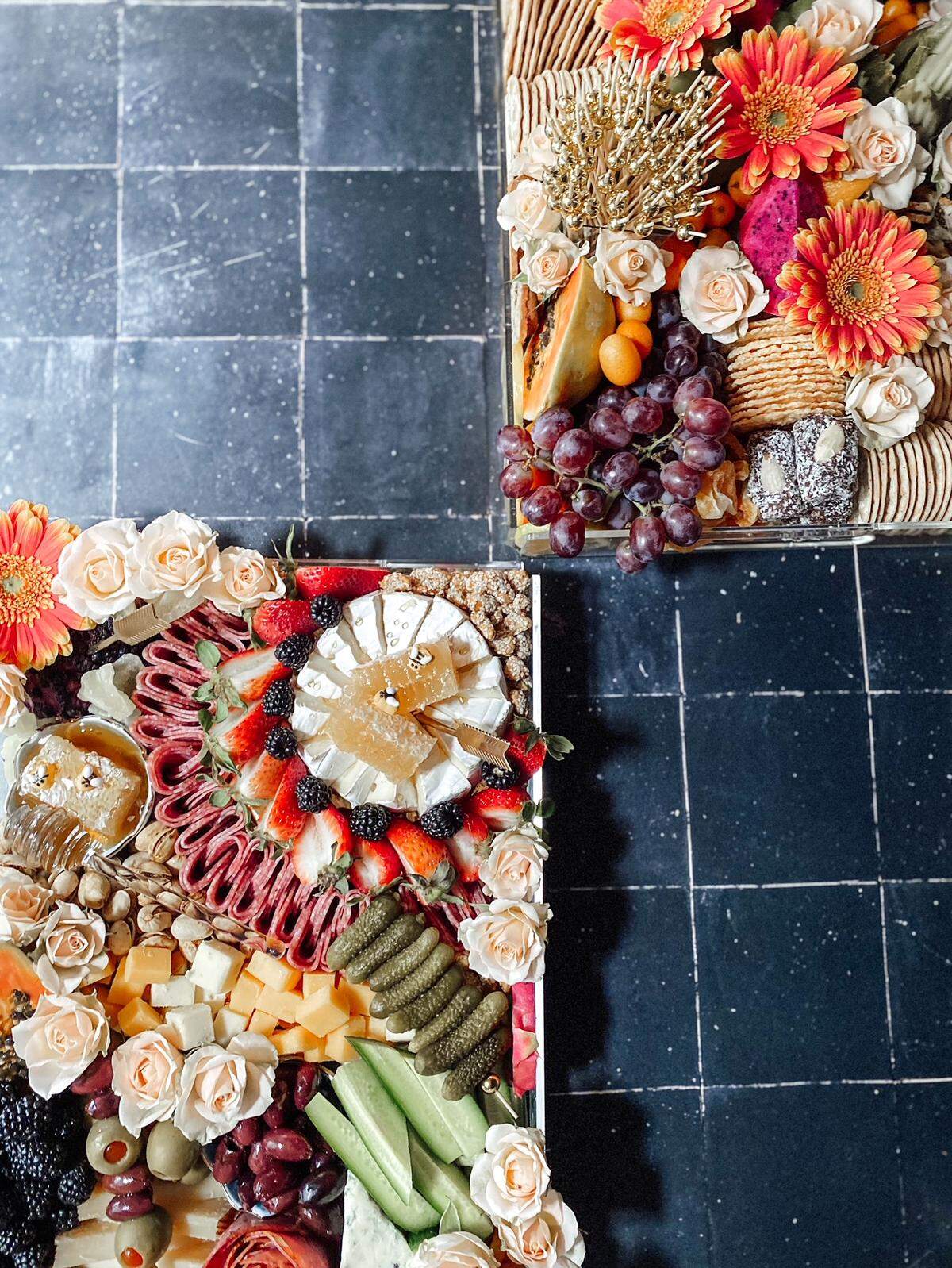 Charcuterie boxes from Atascadero business Little Grazer feature cheeses, meats, fresh produce, artisan crackers and other sweet and savory snacks.