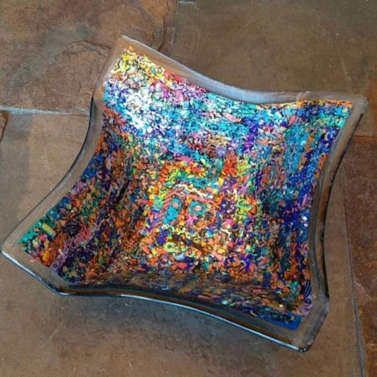 Glass artist Paula Radke lives and maintains a studio in Morro Bay, California.
