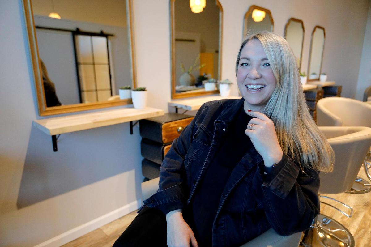 Hairstylist and business owner Sarah Strugis has opened The Wandering Blonde hair salon in Atascadero, San Luis Obispo County, California in December 2022.