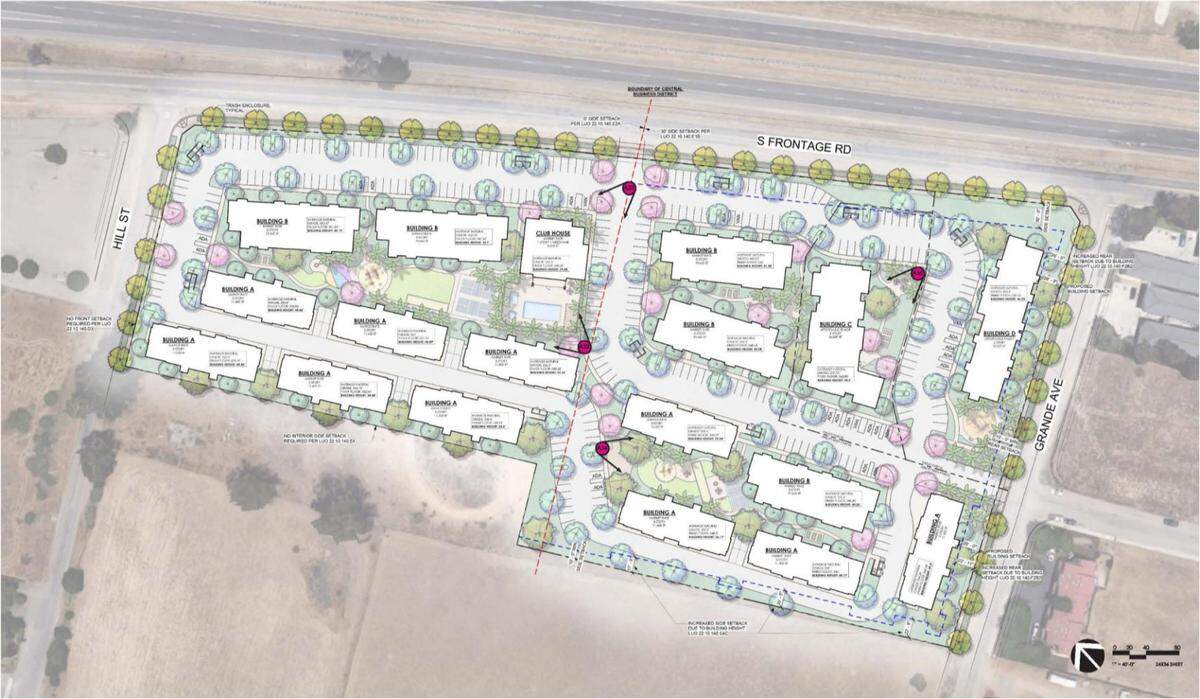 Split across 17 buildings, Mesa Trails Apartment Community will consist of 240 market-rate units in 15 buildings built by developer Abbot Reed Group and 73 affordable housing units in two buildings built by the Housing Authority of San Luis Obispo.