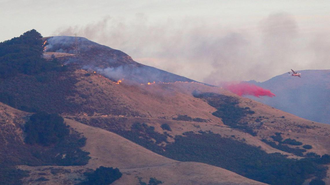 Cal Fire responds to vegetation fire near San Luis Obispo
